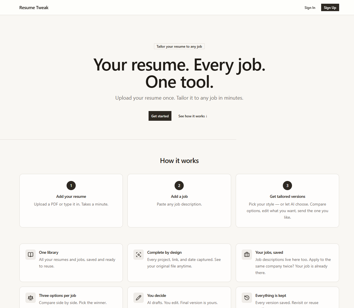 Resume Tweak
